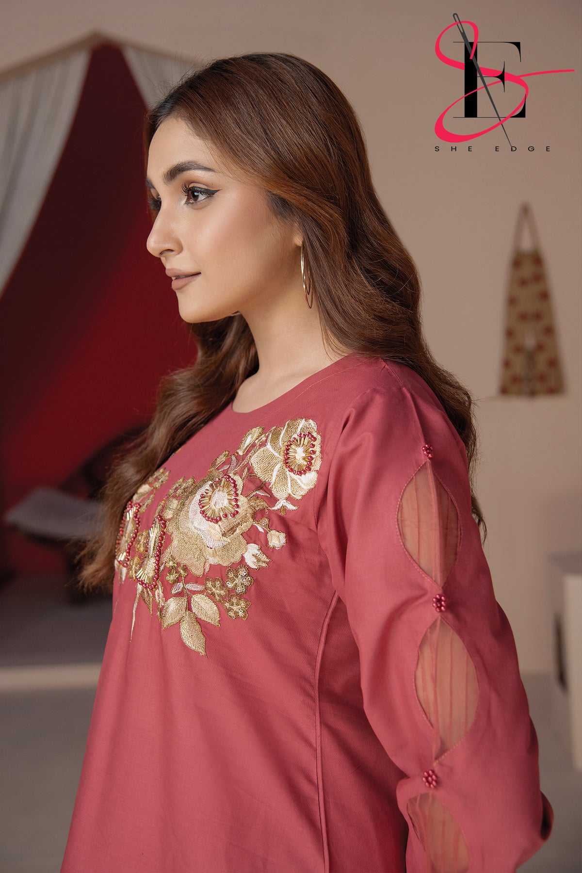 Two Piece Stitched Embroidered Suit -  Summers 2024