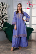 Two Piece Stitched Embroidered Suit -  Summers 2024
