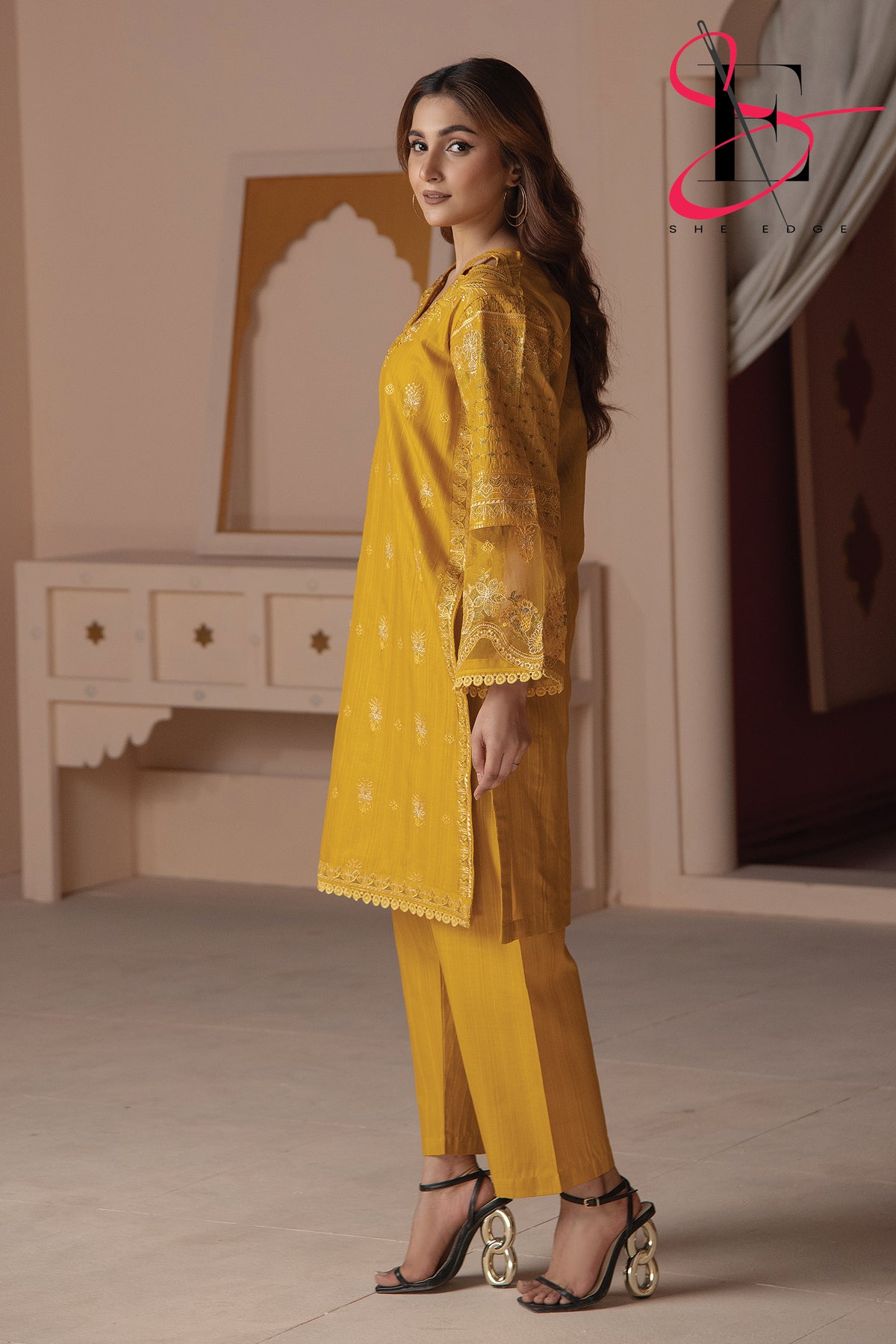 Two Piece Stitched Embroidered Suit -  Summers 2024