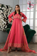 Three Piece Stitched Embroidered Suit -  Summers 2024