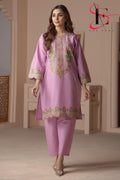 Two Piece Stitched Embroidered Suit -  Summers 2024
