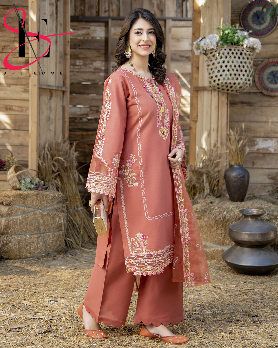 Three Piece Stitched Embroidered Suit - Summers 2025