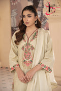 Three Piece Stitched Embroidered Suit -  Summers 2024