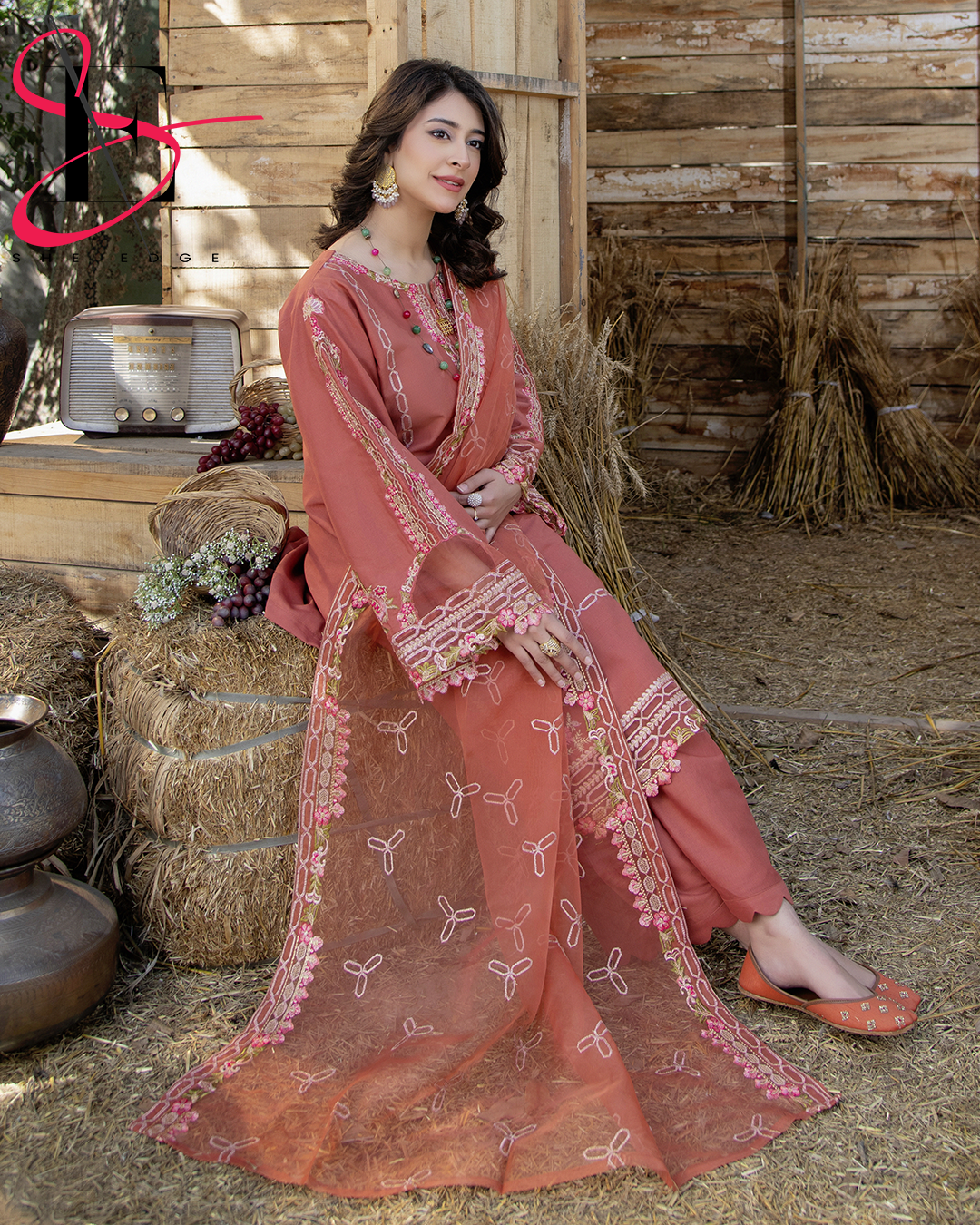 Three Piece Stitched Embroidered Suit - Summers 2025