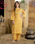 Co-Ord Set Two Pc Printed Suit Lawn Cotton