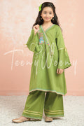 TWO PC EMBROIDERED SUIT - TEENY WEENY KIDS STITCHED EASTERN WEAR