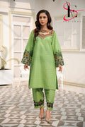 Two Piece Stitched Embroidered Suit -  Summers 2024