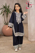 TWO PC EMBROIDERED SUIT - TEENY WEENY KIDS STITCHED EASTERN WEAR