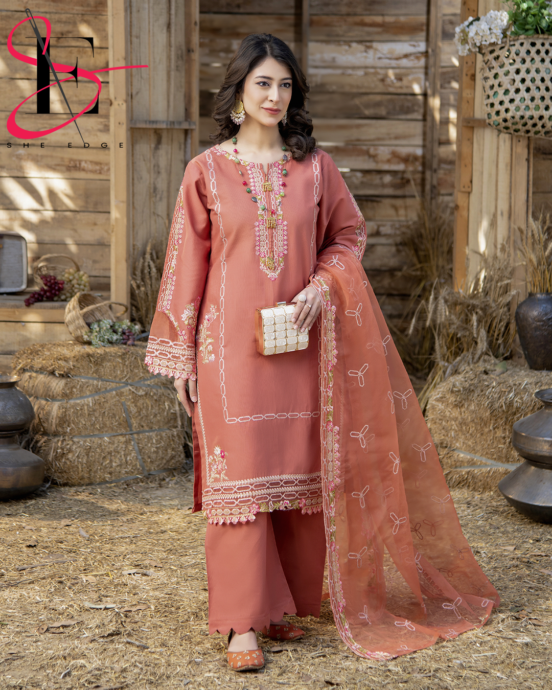 Three Piece Stitched Embroidered Suit - Summers 2025