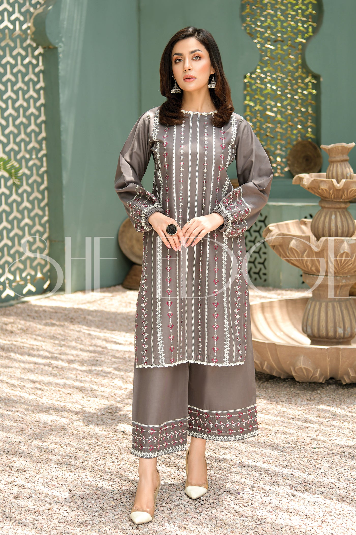2 Piece Stitched Embroidered Suit - Summers 2023 Sale 2 Piece Stitched Embroidered Suit - Summers 2023 Sale