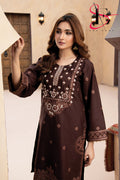 Two Piece Stitched Embroidered Suit -  Summers 2024