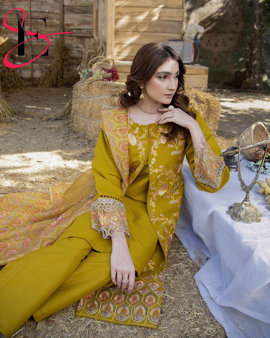 Three Piece Stitched Embroidered Suit - Summers 2025