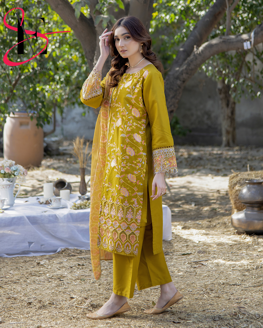 Three Piece Stitched Embroidered Suit - Summers 2025