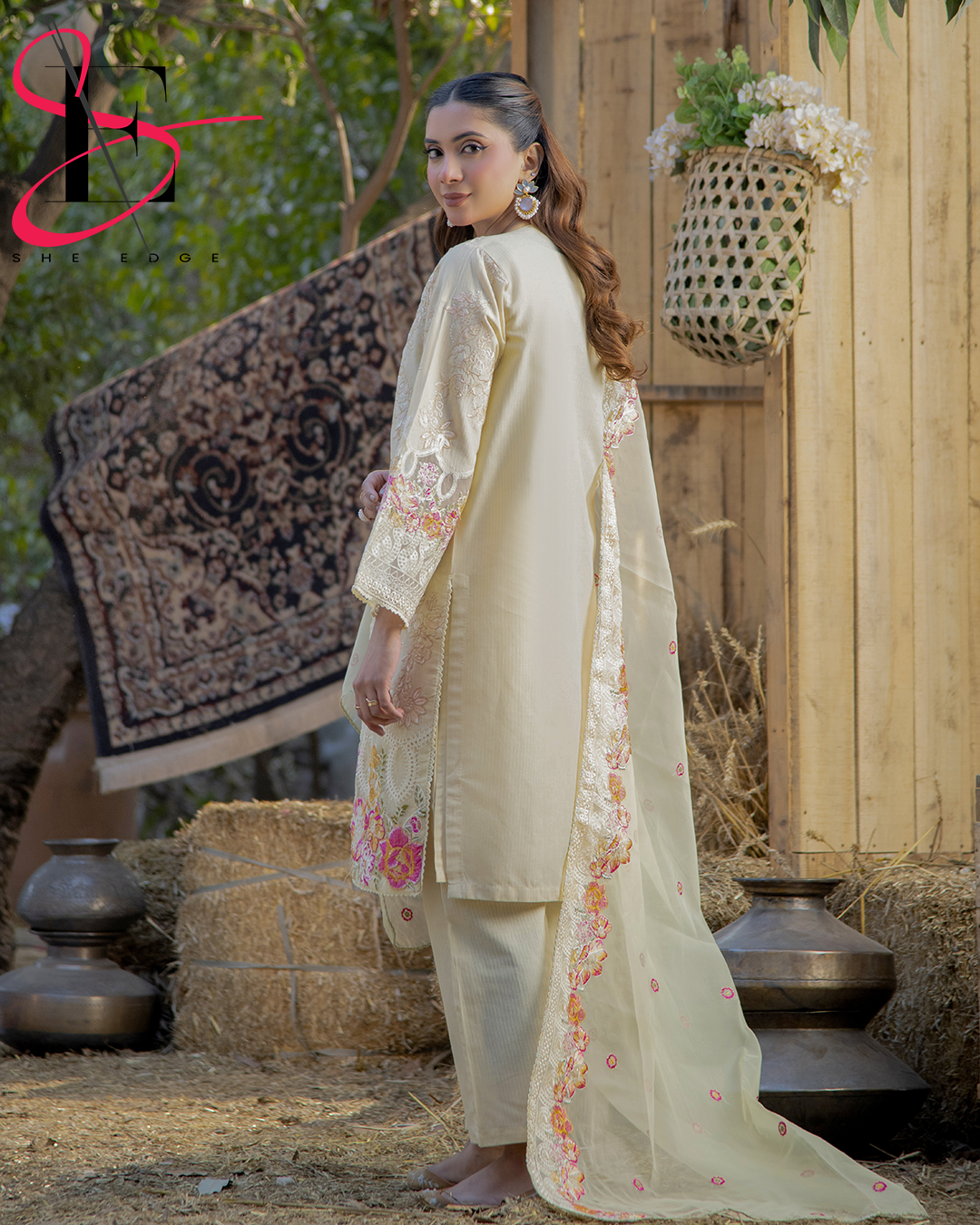 Three Piece Stitched Embroidered Suit - Summers 2025