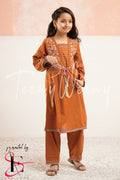 TWO PC EMBROIDERED SUIT - TEENY WEENY KIDS STITCHED EASTERN WEAR