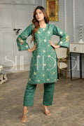 Two Piece Stitched Embroidered Suit -  Winters 2023