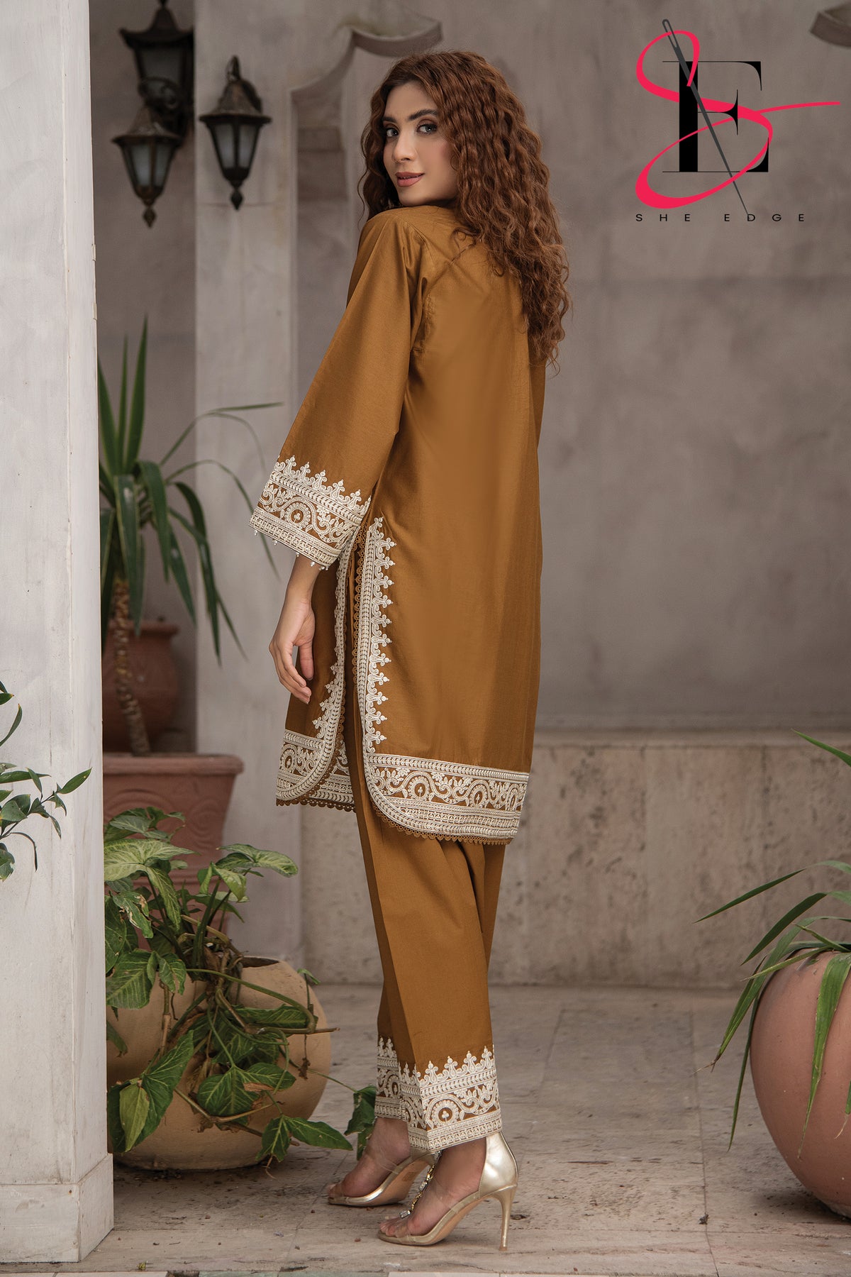 Two Piece Stitched Embroidered Suit -  Summers 2024