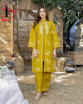Two Piece Stitched Embroidered Casual Suit - Summers 2025