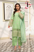 Three Piece Stitched Embroidered Suit -  Summers 2024