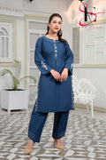 Two Piece Stitched Embroidered Suit -  Summers 2024