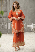 Two Piece Embroidered Lawn Suit - Summers 2023