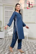 Two Piece Stitched Embroidered Suit -  Summers 2024