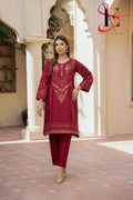 Two Piece Stitched Embroidered Suit -  Winters 2024
