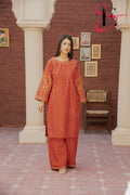 Two Piece Stitched Embroidered Suit -  Winters 2024
