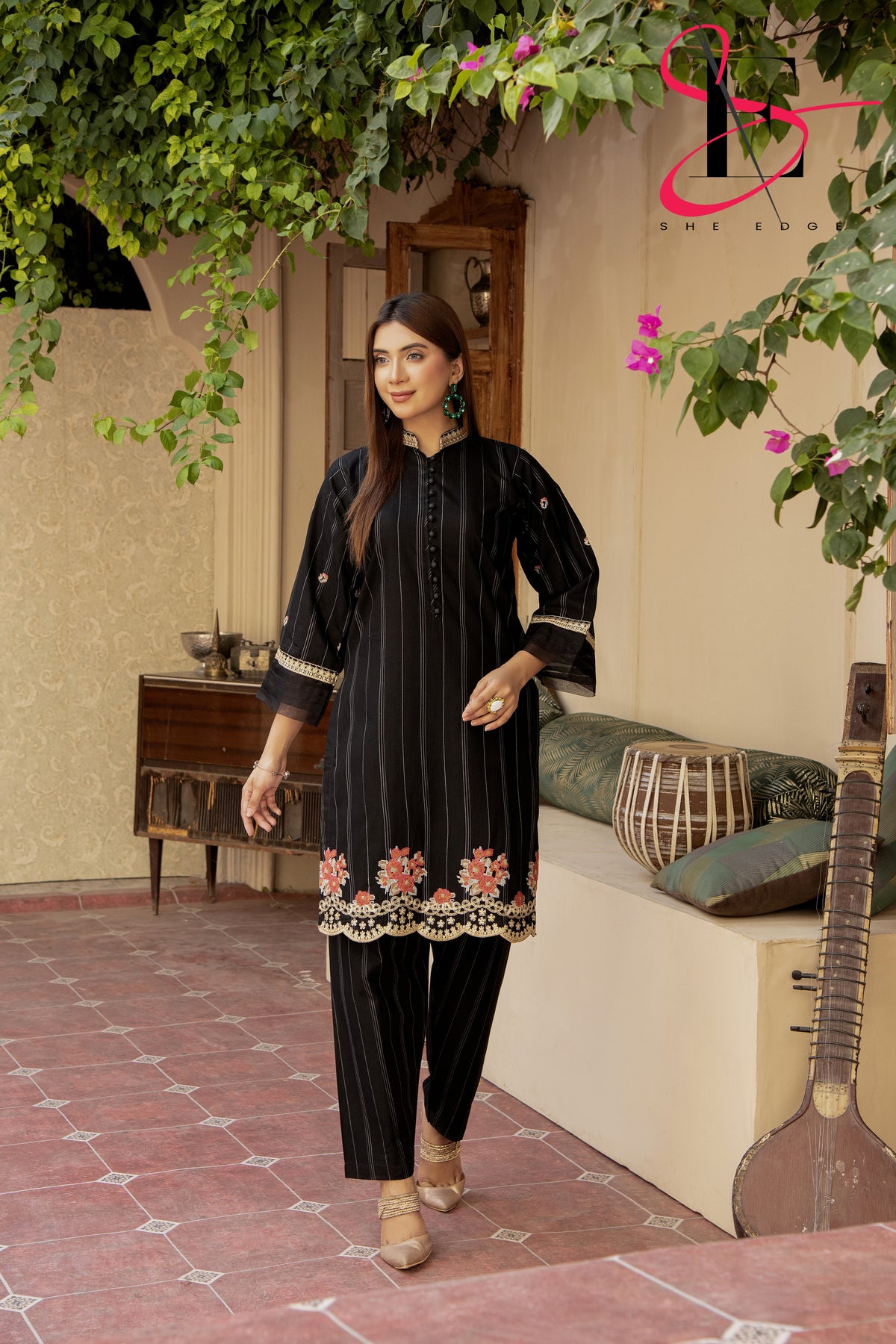 Two Piece Stitched Embroidered Suit -  Winters 2024