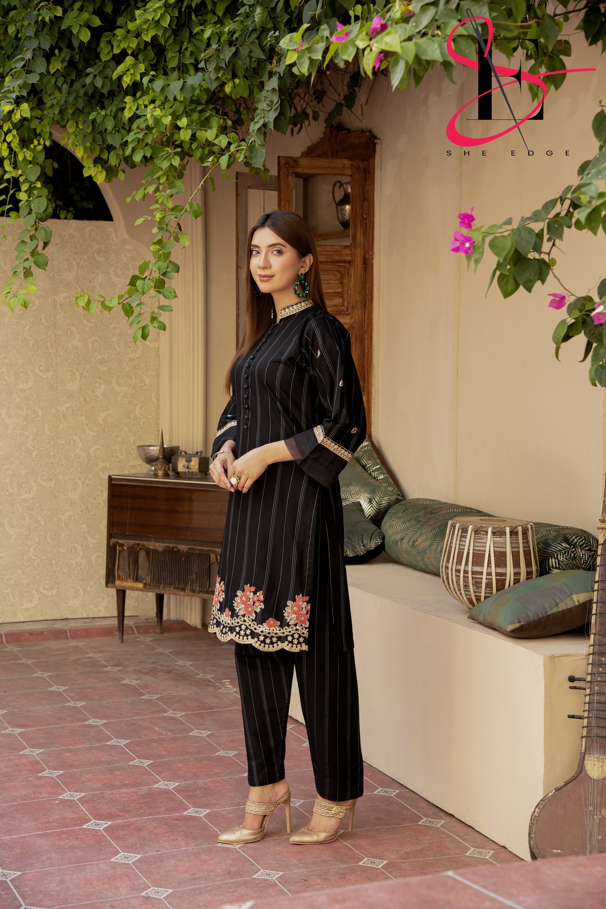 Two Piece Stitched Embroidered Suit -  Winters 2024