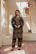 Two Piece Stitched Embroidered Suit -  Winters 2024