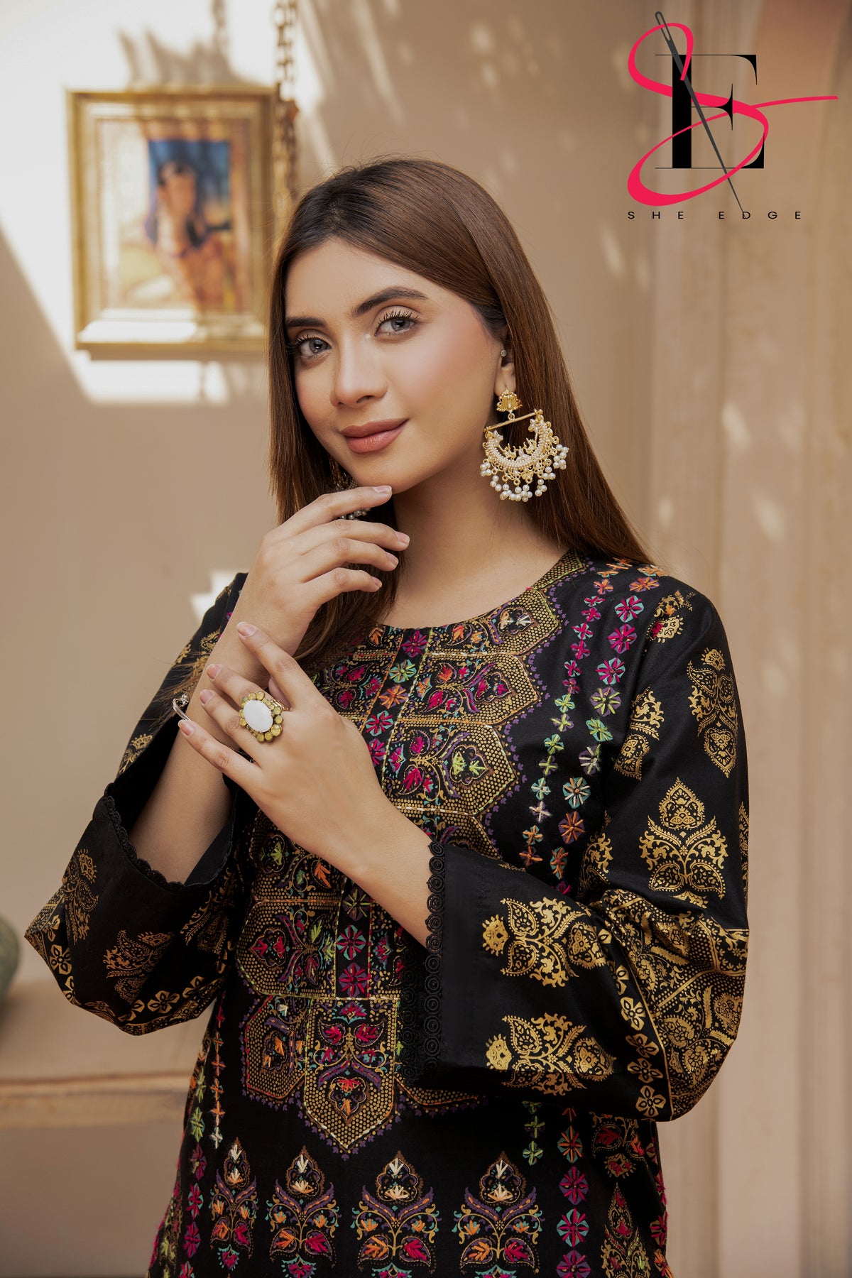 Two Piece Stitched Embroidered Suit -  Winters 2024