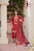Three Piece Stitched Embroidered Suit - Winters 2024