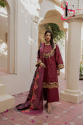 Three Piece Stitched Embroidered Suit - Winters 2024