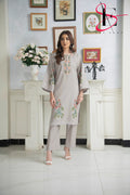 Two Piece Stitched Embroidered Suit -  Winters 2024