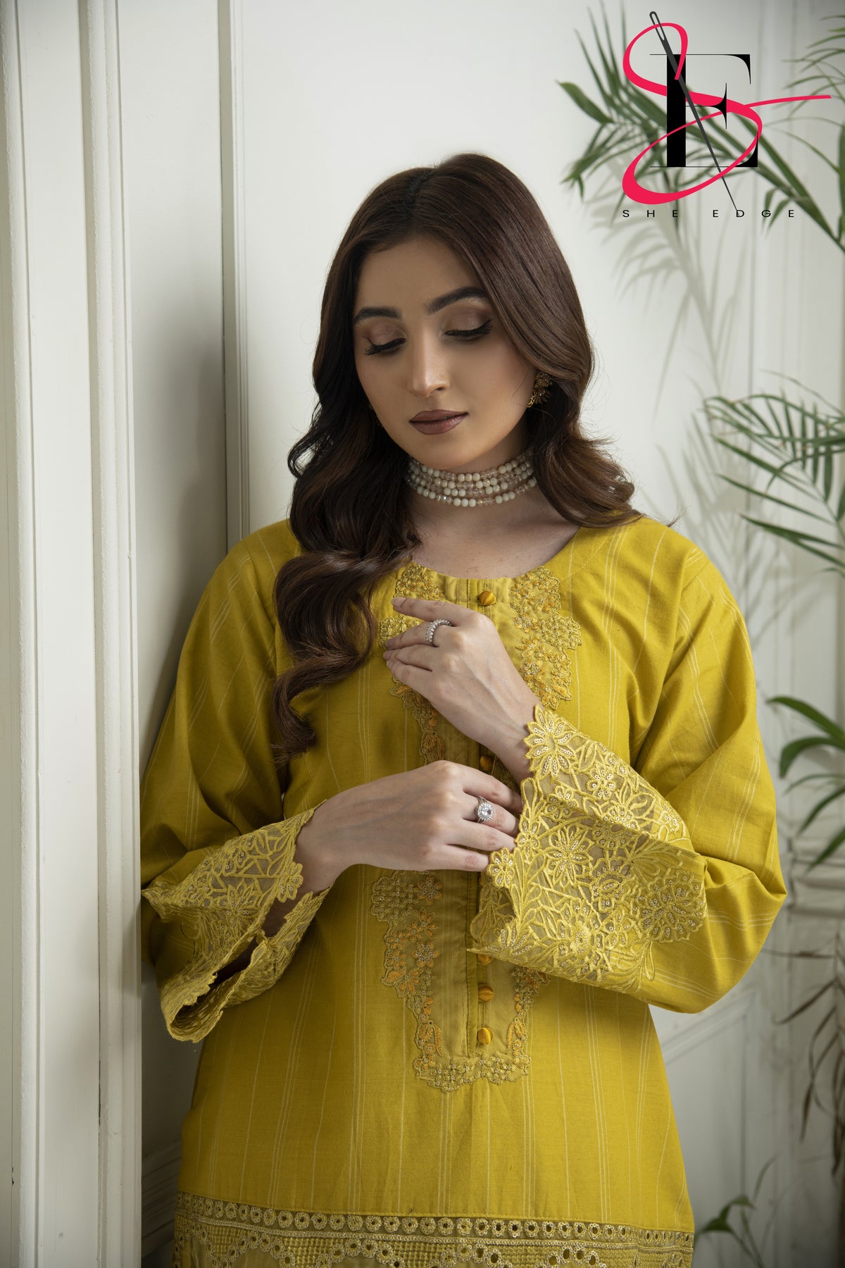 Two Piece Stitched Embroidered Suit -  Winters 2024