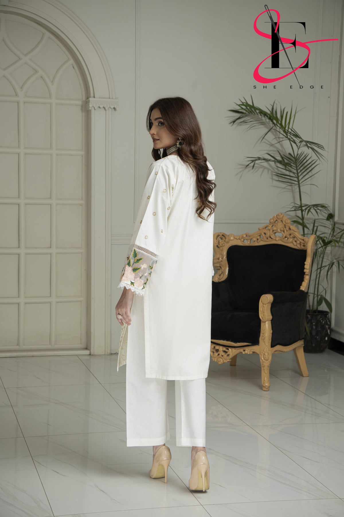 Two Piece Stitched Embroidered Suit -  Winters 2024