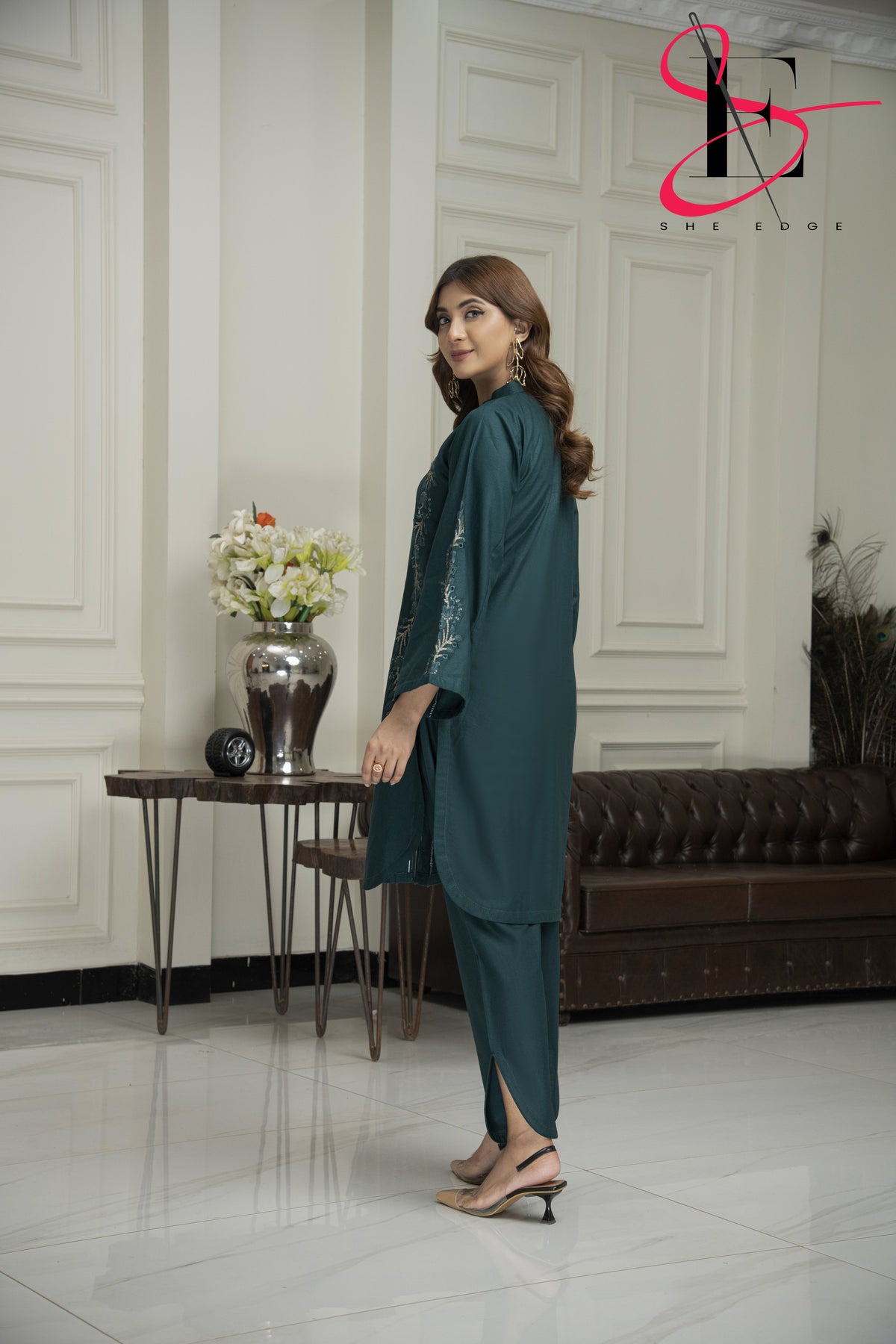 Two Piece Stitched Embroidered Suit -  Winters 2024