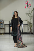 Three Piece Stitched Embroidered Suit - Winters 2024