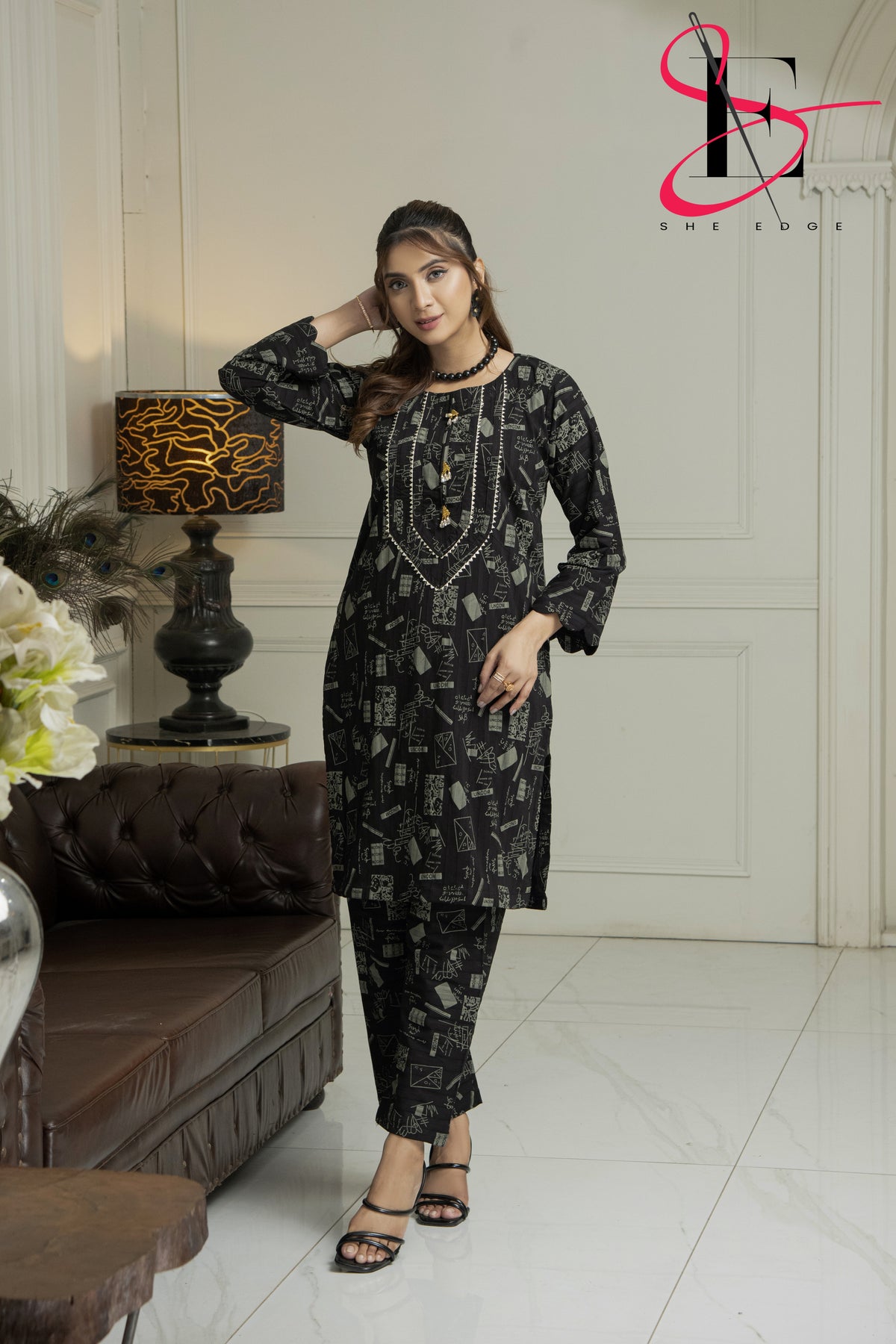 Two Piece Stitched Embroidered Suit -  Winters 2024