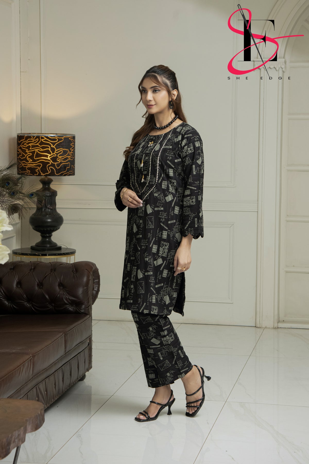 Two Piece Stitched Embroidered Suit -  Winters 2024