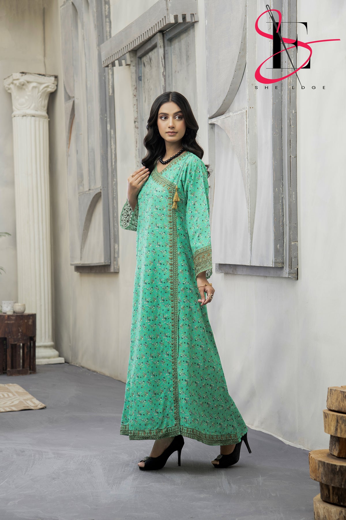 Two Piece Stitched Embroidered Suit -  Winters 2024