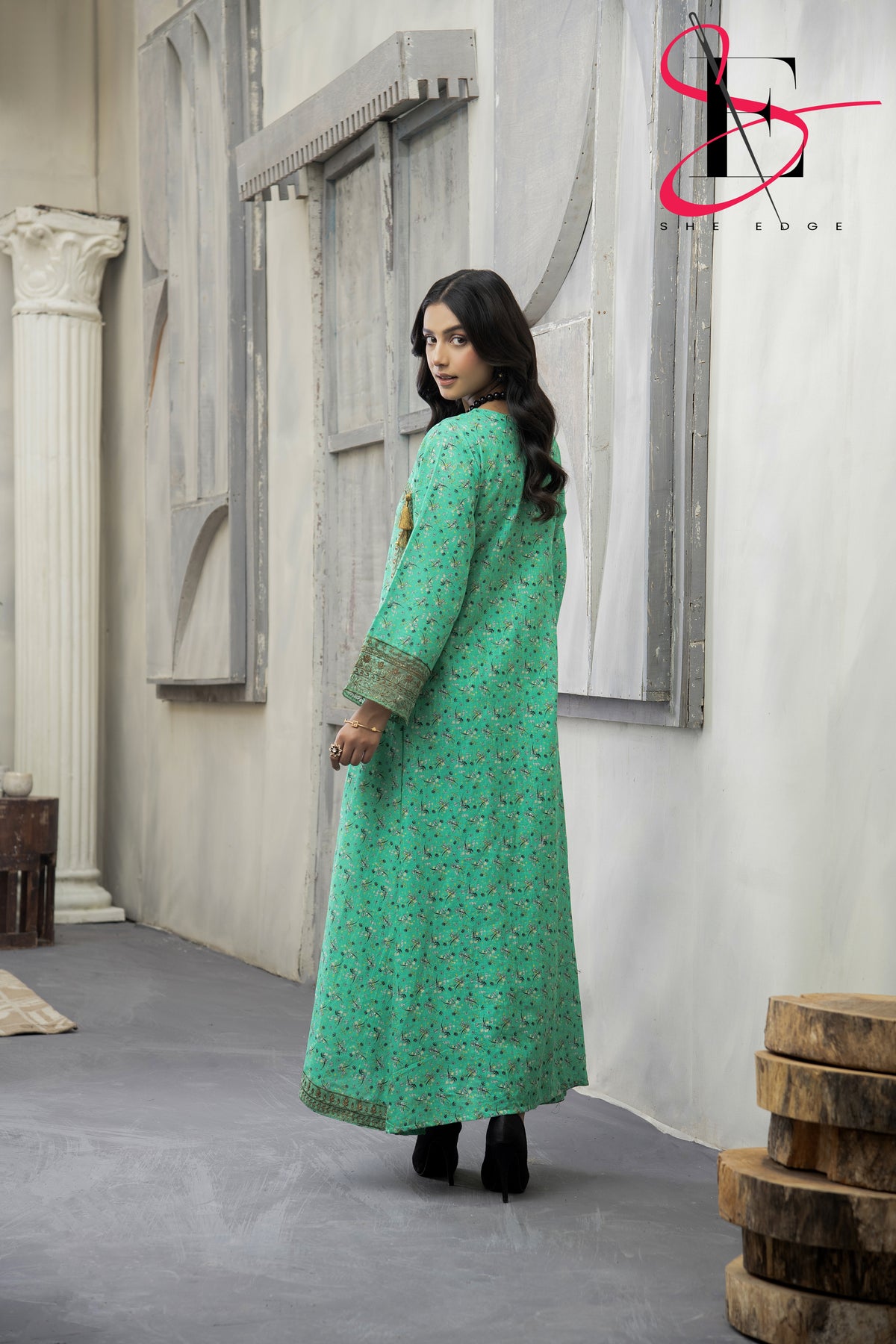 Two Piece Stitched Embroidered Suit -  Winters 2024