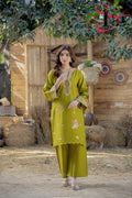 Two Piece Stitched Embroidered Casual Suit - Summers 2025