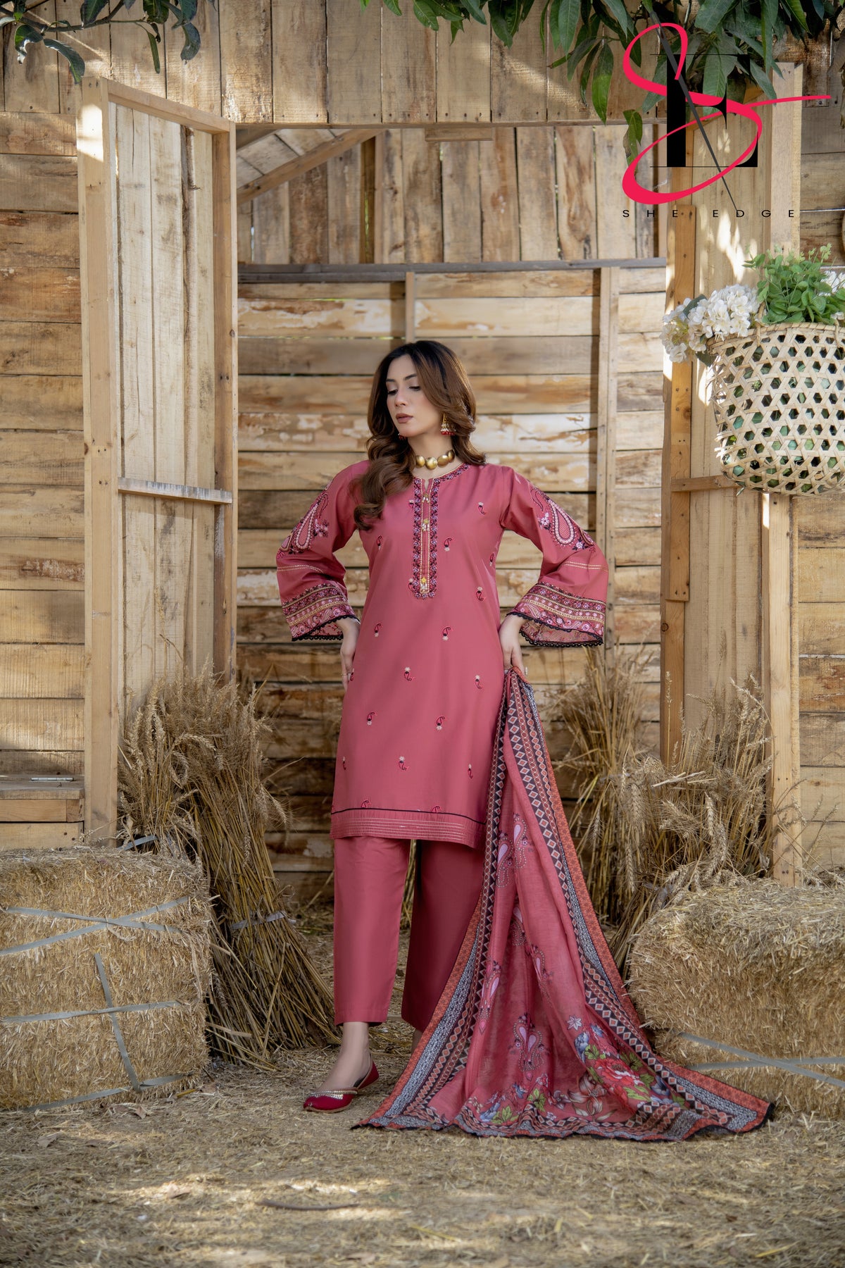Three Piece Stitched Embroidered Suit - Summers 2025