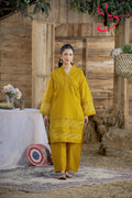 Two Piece Stitched Embroidered Casual Suit - Summers 2025