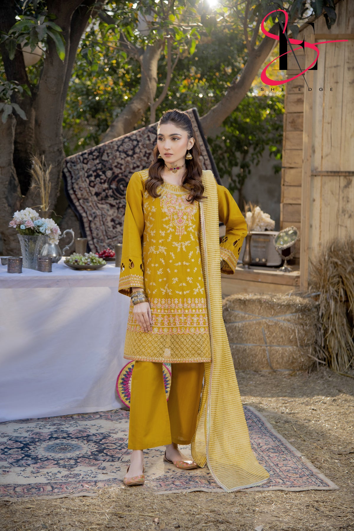Three Piece Stitched Embroidered Suit - Summers 2025