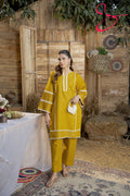 Two Piece Stitched Embroidered Casual Suit - Summers 2025