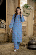 Co-Ord Set Two Pc Printed Suit Lawn Cotton