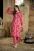 Co-Ord Set Two Pc Printed Suit Lawn Cotton